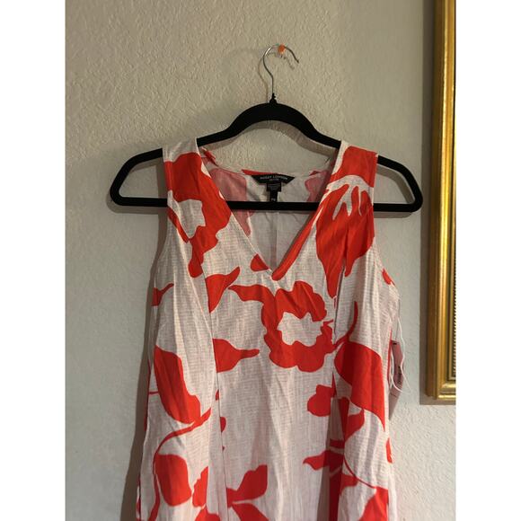 Maggy London Ilona in poppy stamp linen blend dress size SP $110 - Picture 7 of 7